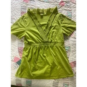 RXB Medium Women's Flowy 100% Cotton Earthy Green Sage Moss Olive Cottagecore